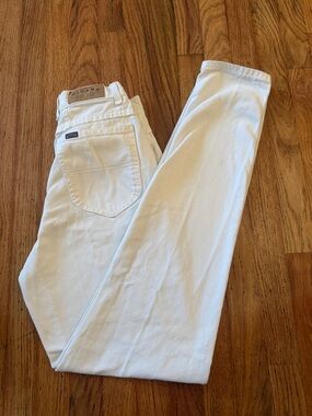 Riders by Lee White Denim Jeans with Leather Patch